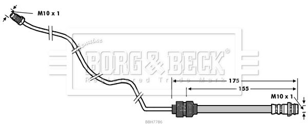 BORG & BECK Pidurivoolik BBH7786